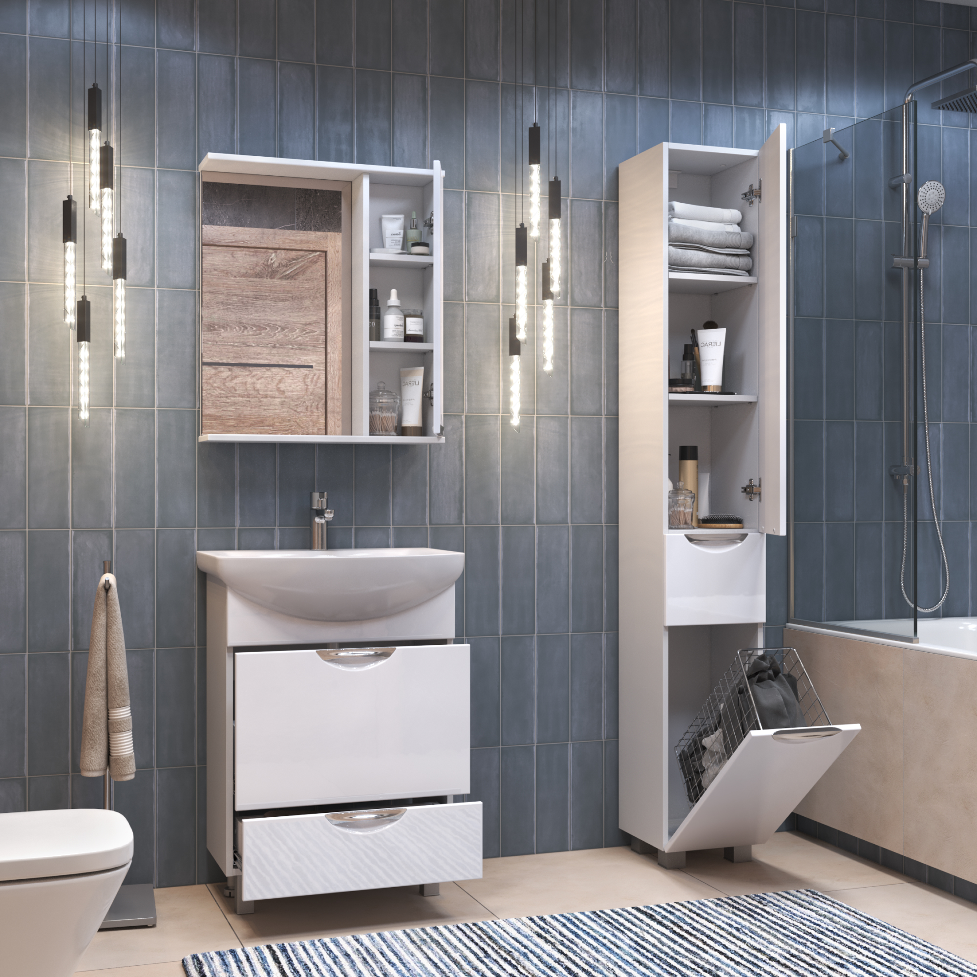 Зеркало со шкафом VIGO Callao 60 подвесное белый (z.CAL.60.R) Зеркало со шкафом VIGO Callao 60 подвесное белый (z.CAL.60.R)