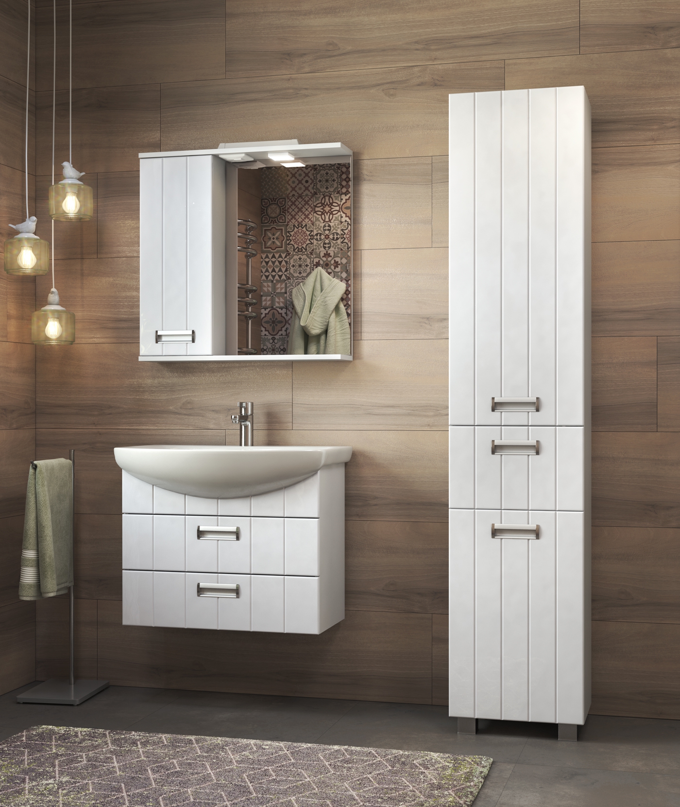 Тумба под раковину VIGO Diana 60 подвесная белый (tp.DIA.BAL.60.2Y)