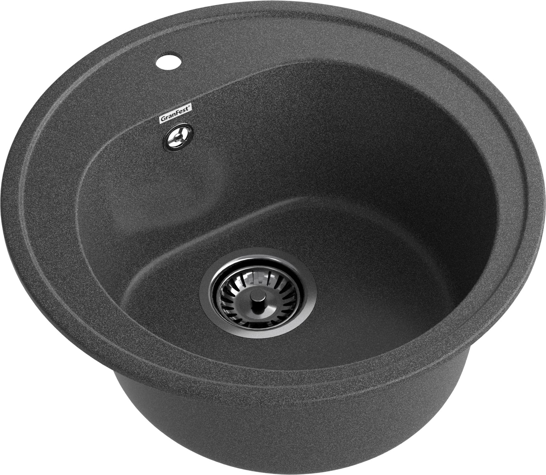 GRANFEST Мойка композит RONDO GF-R--510  D=510мм графит арт.GF- GRANFEST Мойка композит RONDO GF-R--510  D=510мм графит арт.GF-