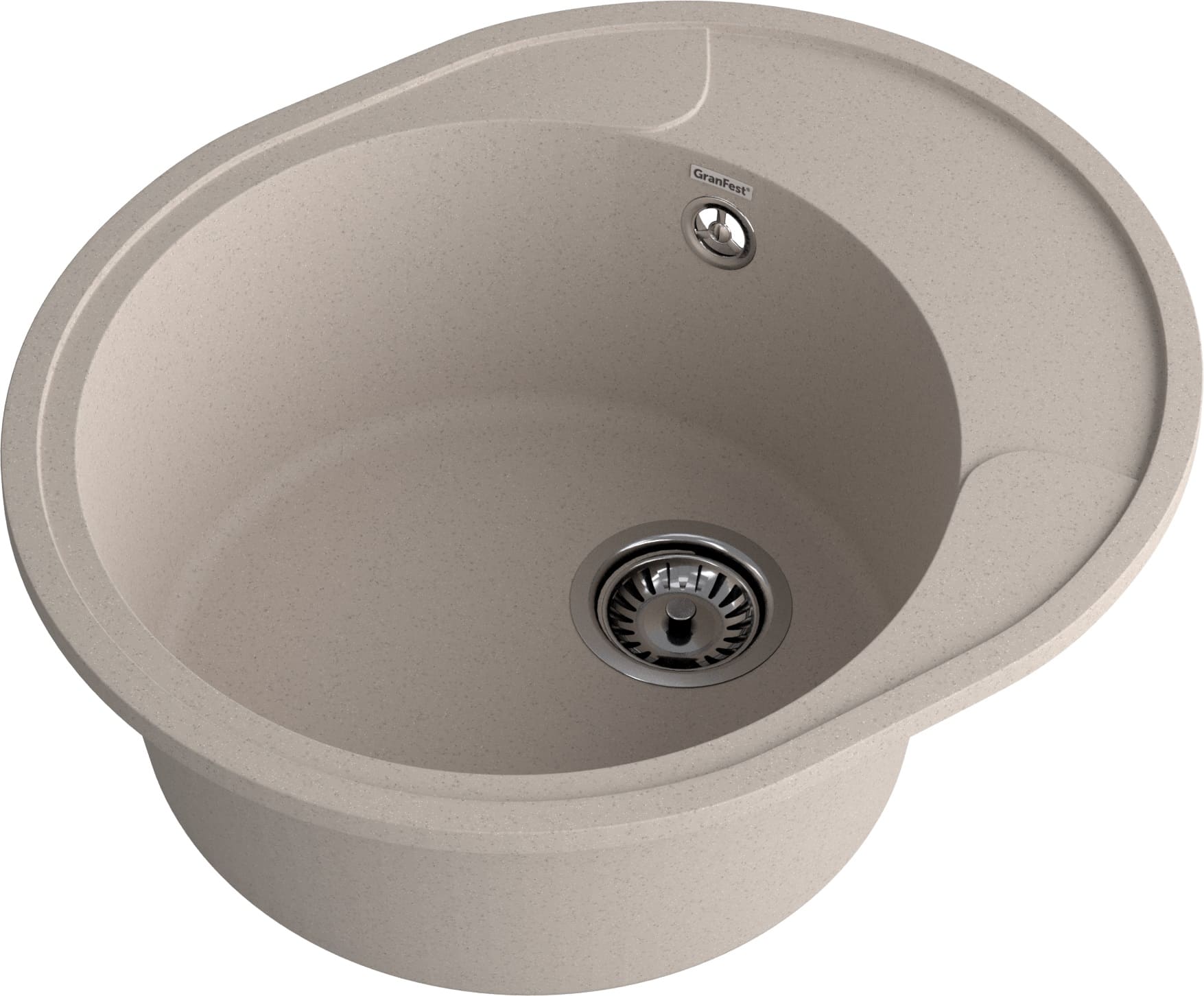 GRANFEST Мойка URBAN 857L  1-чаша+крыло 570*480мм песочный арт.GF-UR- GRANFEST Мойка URBAN 857L  1-чаша+крыло 570*480мм песочный арт.GF-UR-