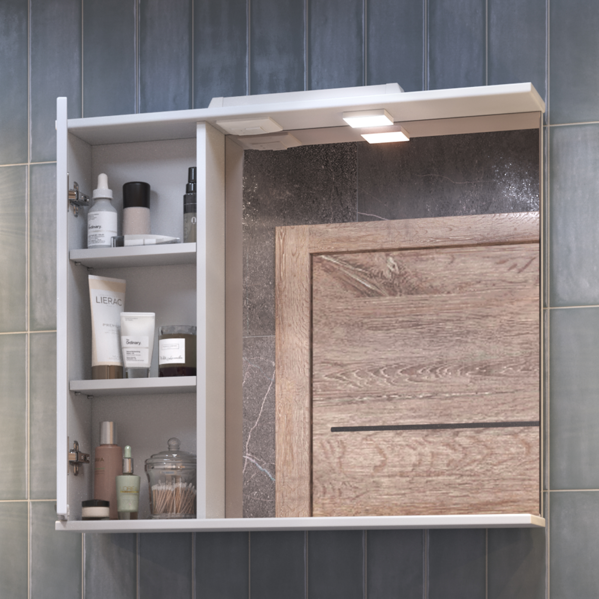 Зеркало со шкафом VIGO Callao 80 подвесное белый (z.CAL.80.L.El) Зеркало со шкафом VIGO Callao 80 подвесное белый (z.CAL.80.L.El)