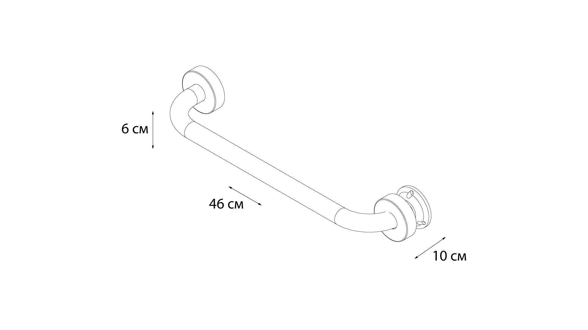 Поручень для ванны FIXSEN HOTEL 40 см (FX-31017)