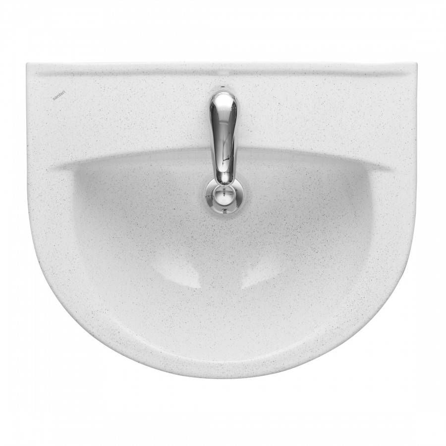 Умывальник "Воротынский" 56 см. с отв., переливом, крап на белом SANTERI Умывальник "Воротынский" 56 см. с отв., переливом, крап на белом SANTERI