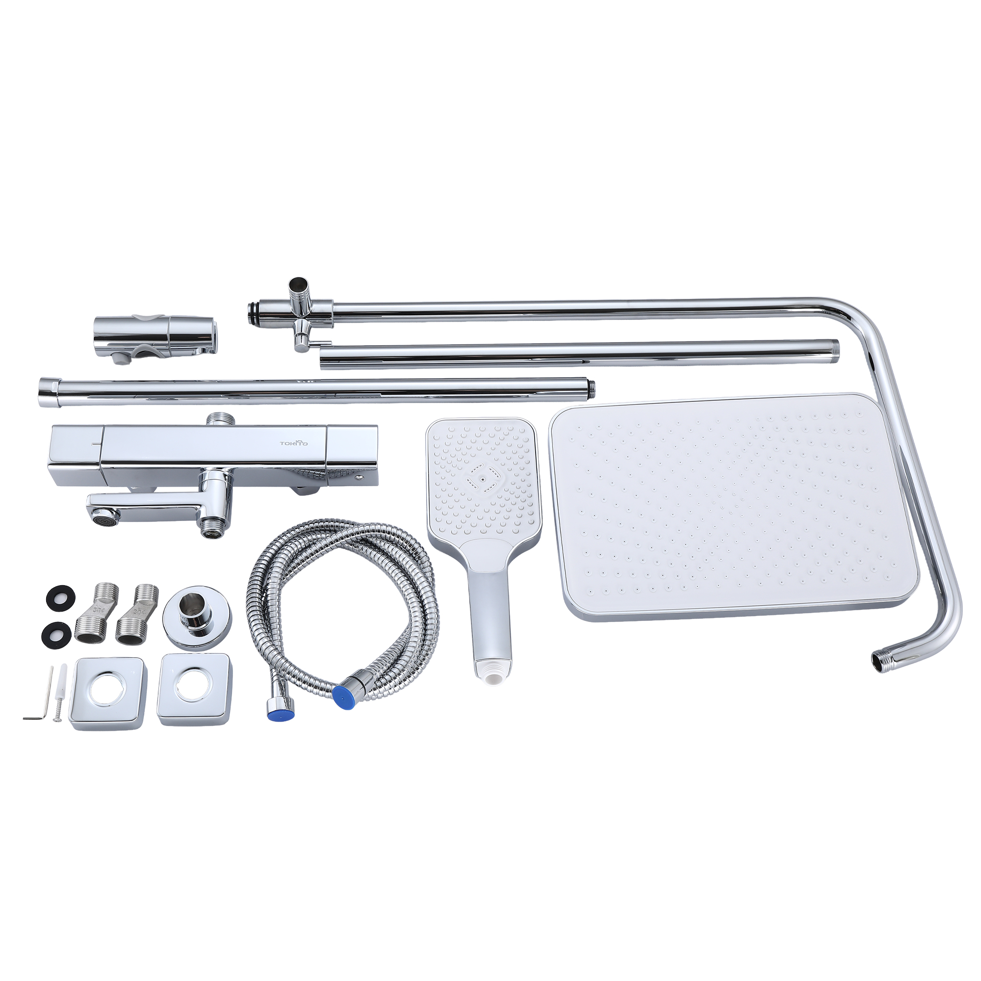 Душевая система TOKITO RAIN с термостатом хром (TOK-RAI-1028)