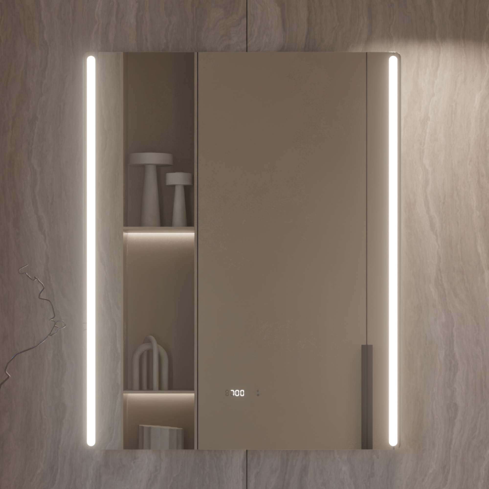 Зеркало Krona Luxe 80