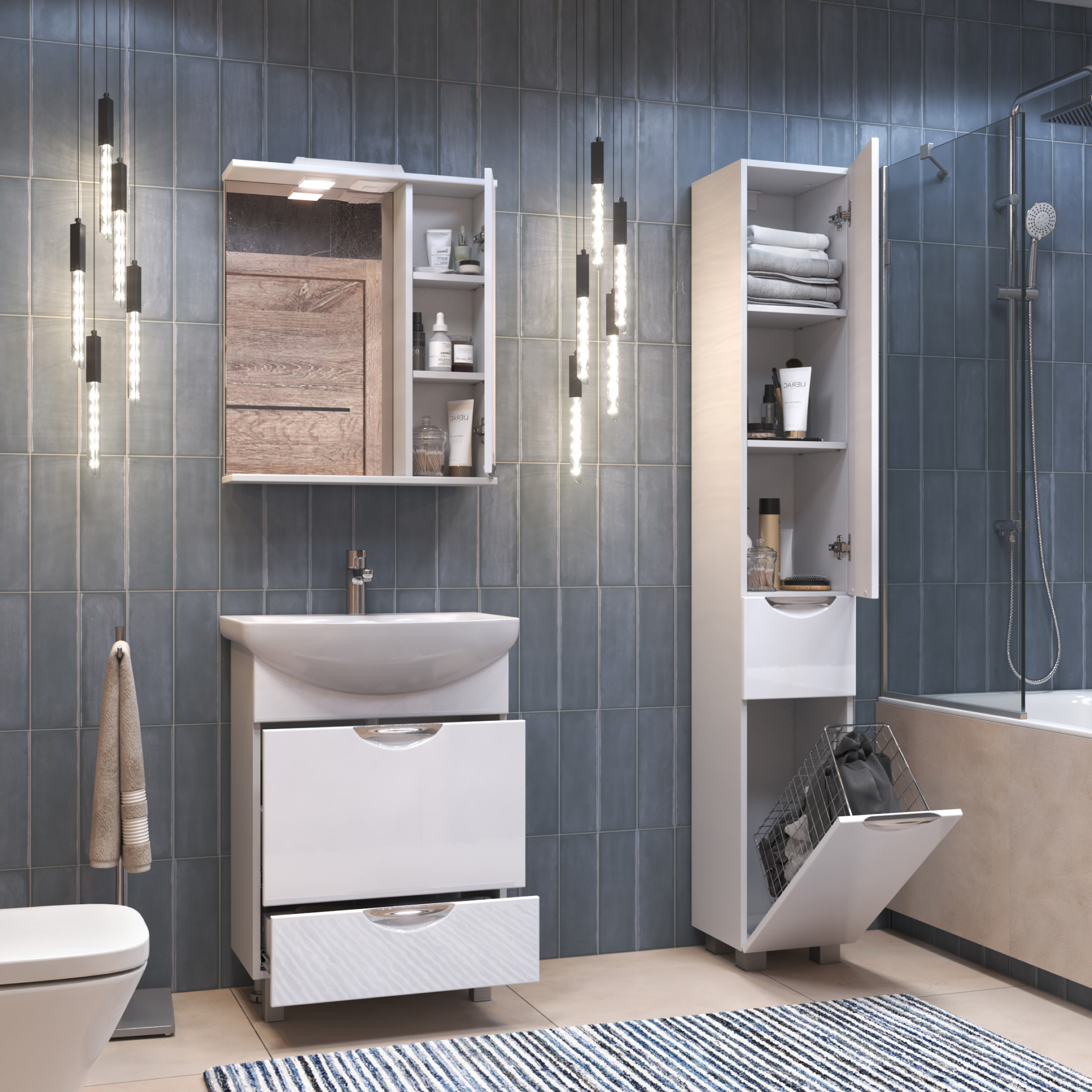 Зеркало со шкафом VIGO Callao 60 подвесное белый (z.CAL.60.R.El) Зеркало со шкафом VIGO Callao 60 подвесное белый (z.CAL.60.R.El)