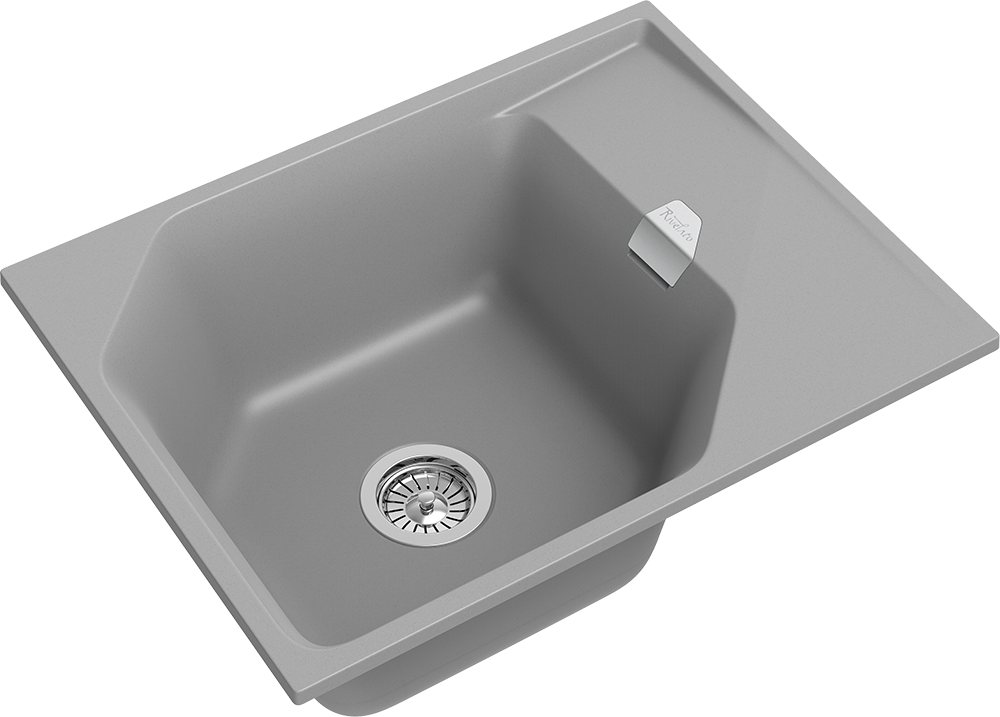 RIVELATO Мойка LOCUS 65  1-чаш 650*500 grigio metallizzato арт. RIVELATO Мойка LOCUS 65  1-чаш 650*500 grigio metallizzato арт.