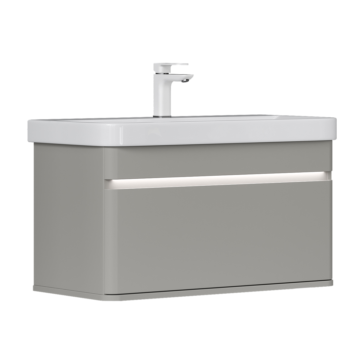 Тумба EQUIL Elegante 80 подвесная 1 ящ. амарок/белый (под раковину 9595-80) Тумба EQUIL Elegante 80 подвесная 1 ящ. амарок/белый (под раковину 9595-80)