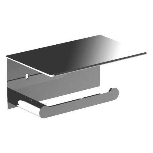 Держатель для туалетной бумаги с полочкой для мобильного телефона Verona глянцевый 16876.B Держатель для туалетной бумаги с полочкой для мобильного телефона Verona глянцевый 16876.B