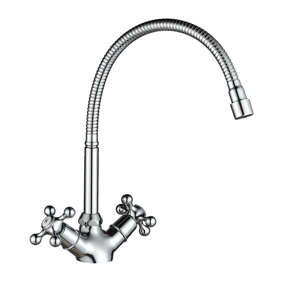 Смеситель для кухни с гибким изливом RASSVET, RAS02-180