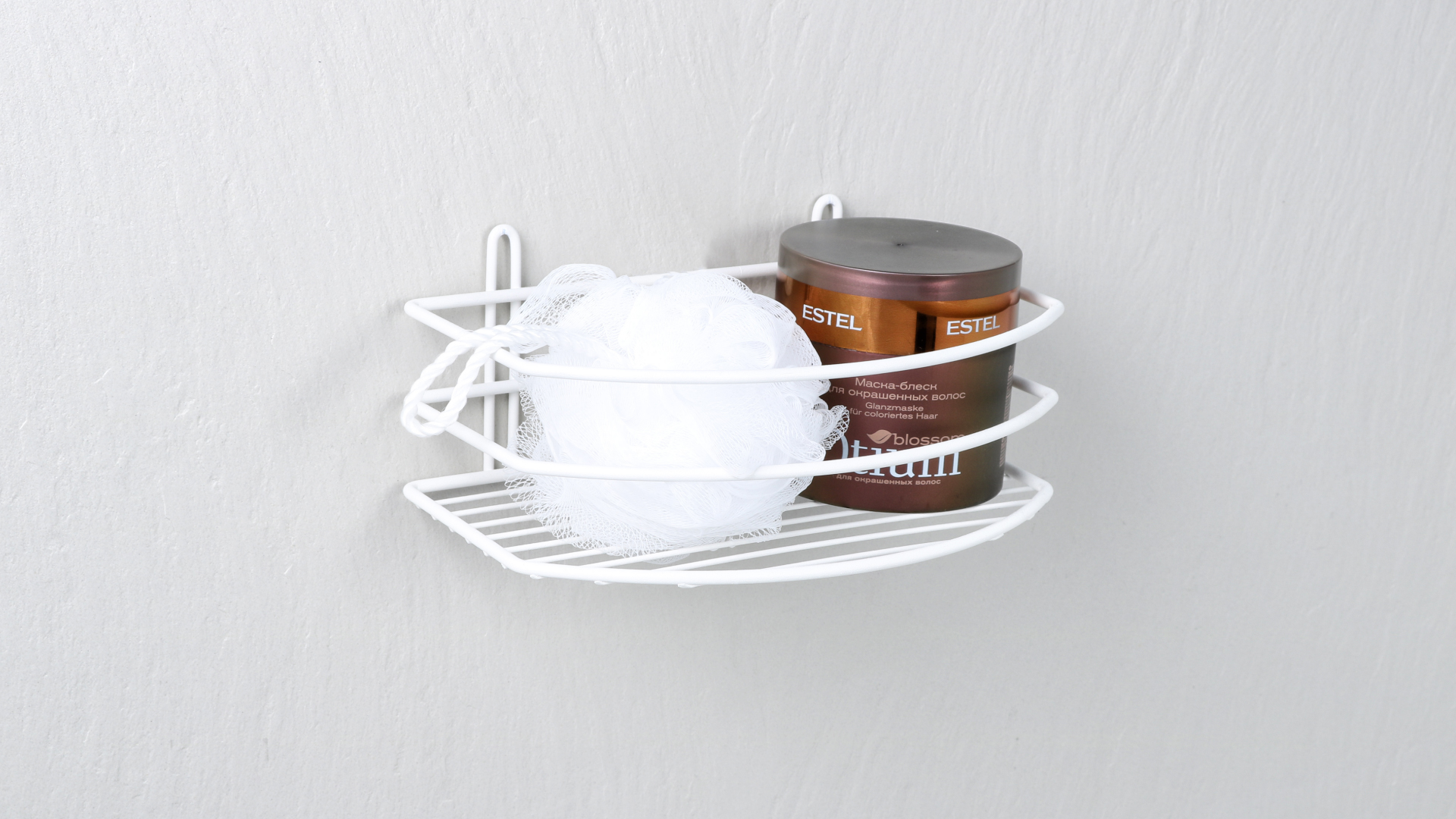 Полка овальная одноэтажная белая Fixsen FX-720W-1