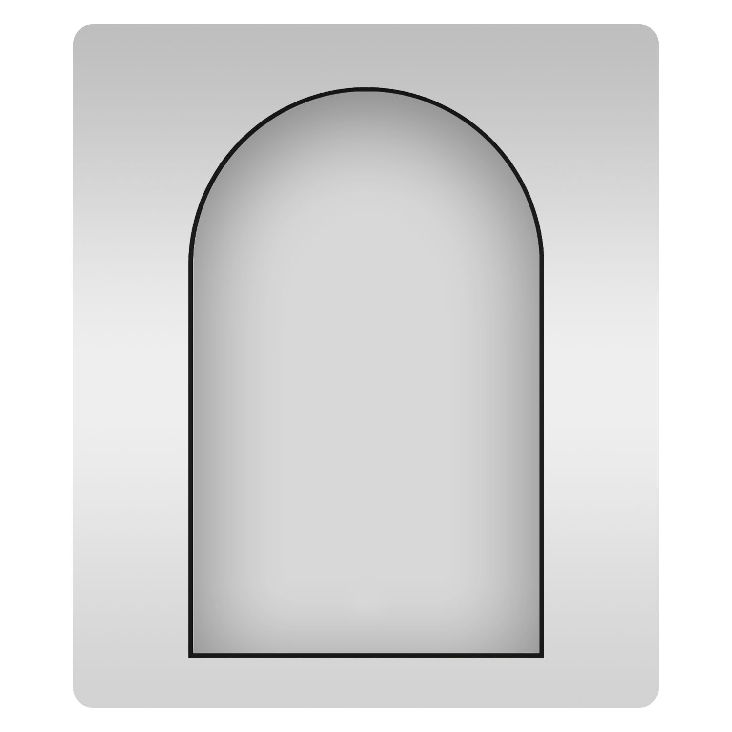 Арочное зеркало, 60*90 см