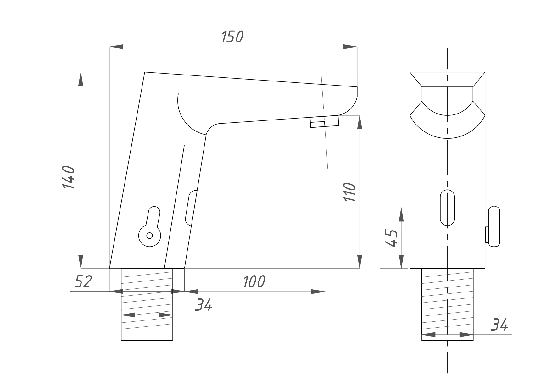 Смеситель для раковины сенсорный ПрофСан ПСМ-2024