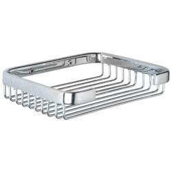 Мыльница в сеточку прямоугольная 30х105х107 Мыльница в сеточку прямоугольная 30х105х107