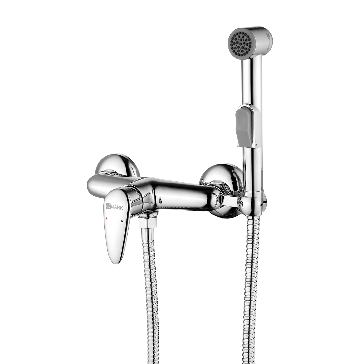 Pramen Смеситель для биде, гигиен.душ на стену р/ОД, хром, LM, LM3318C