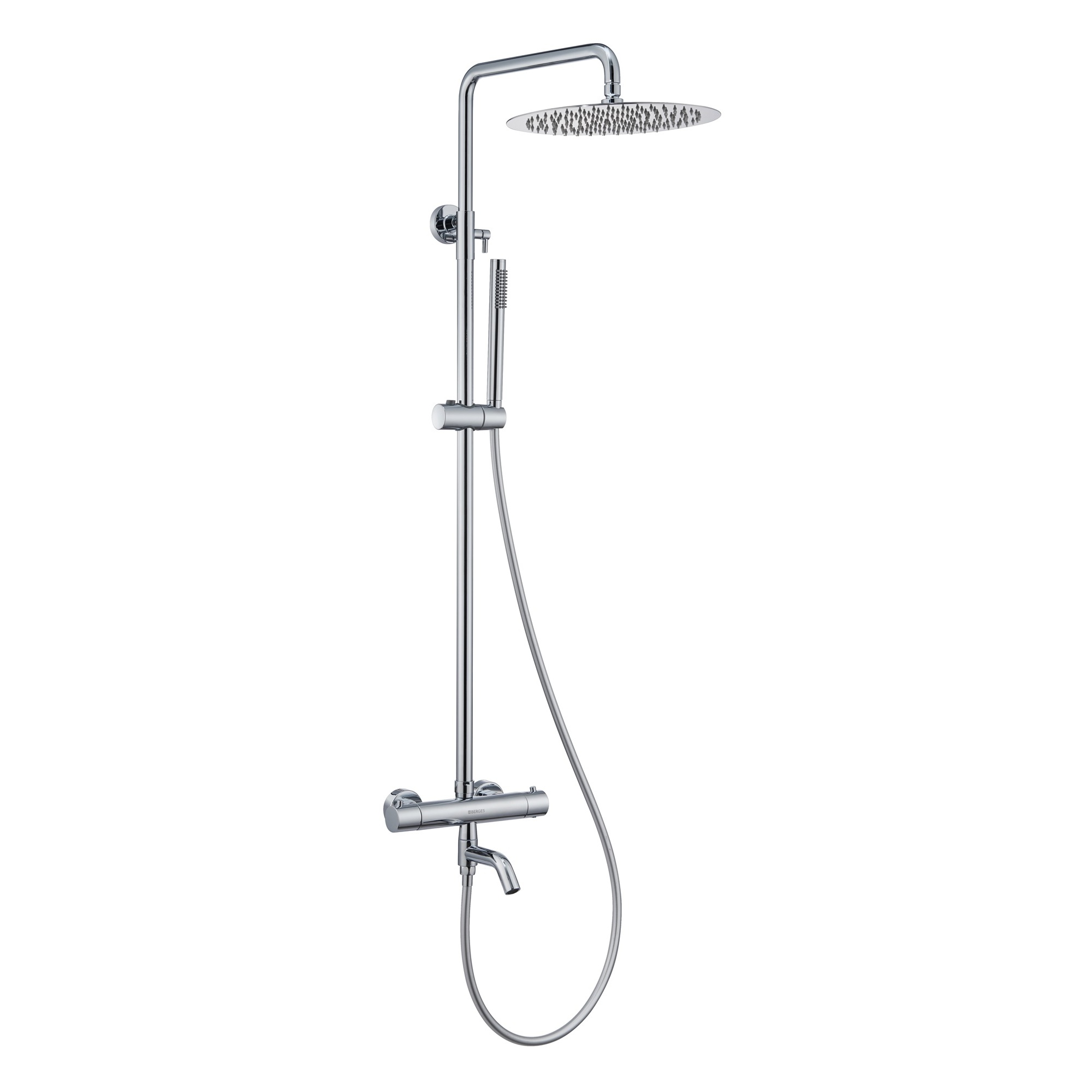 Душевая стойка KALISTO 3R с термостатом, хром, BERGES