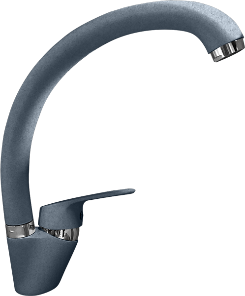 GF Смеситель для кухни боковой D-35mm (графит)