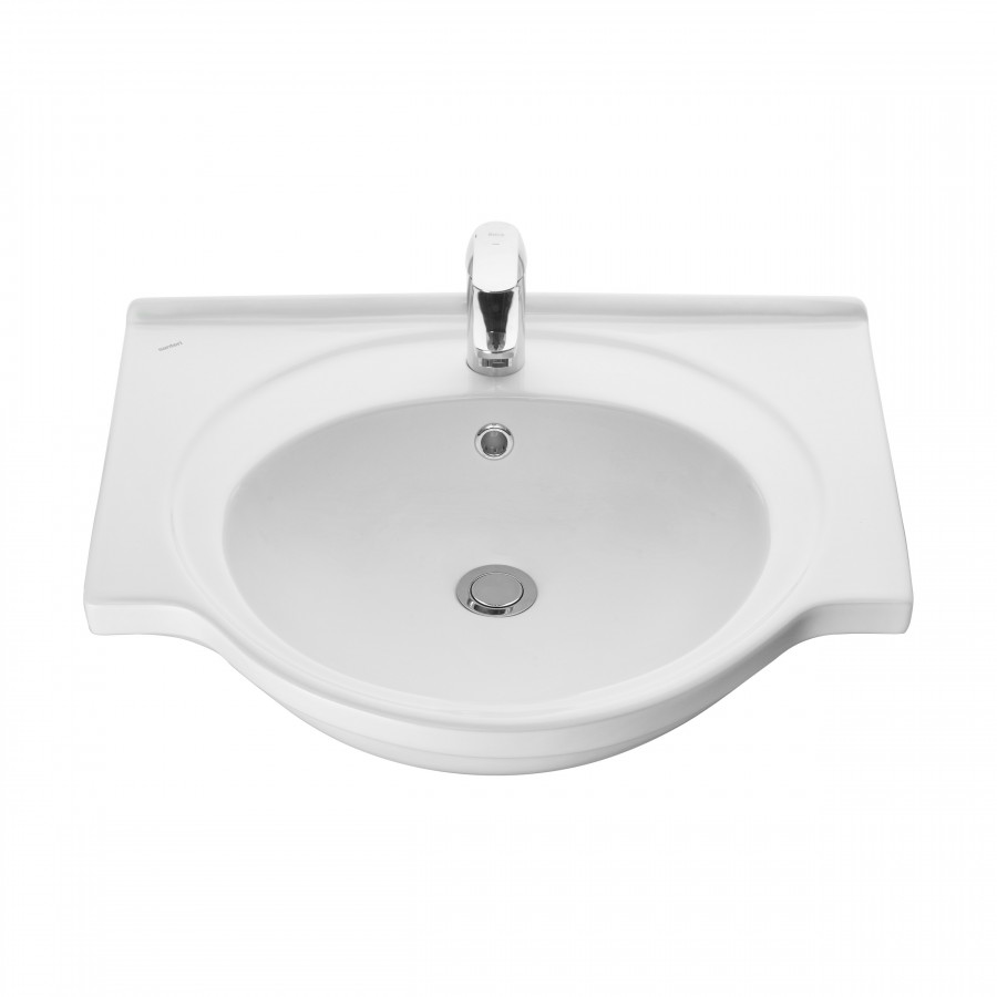 Умывальник мебельный "Сатурн" 60 см. с отв., белый. SANTERI Умывальник мебельный "Сатурн" 60 см. с отв., белый. SANTERI