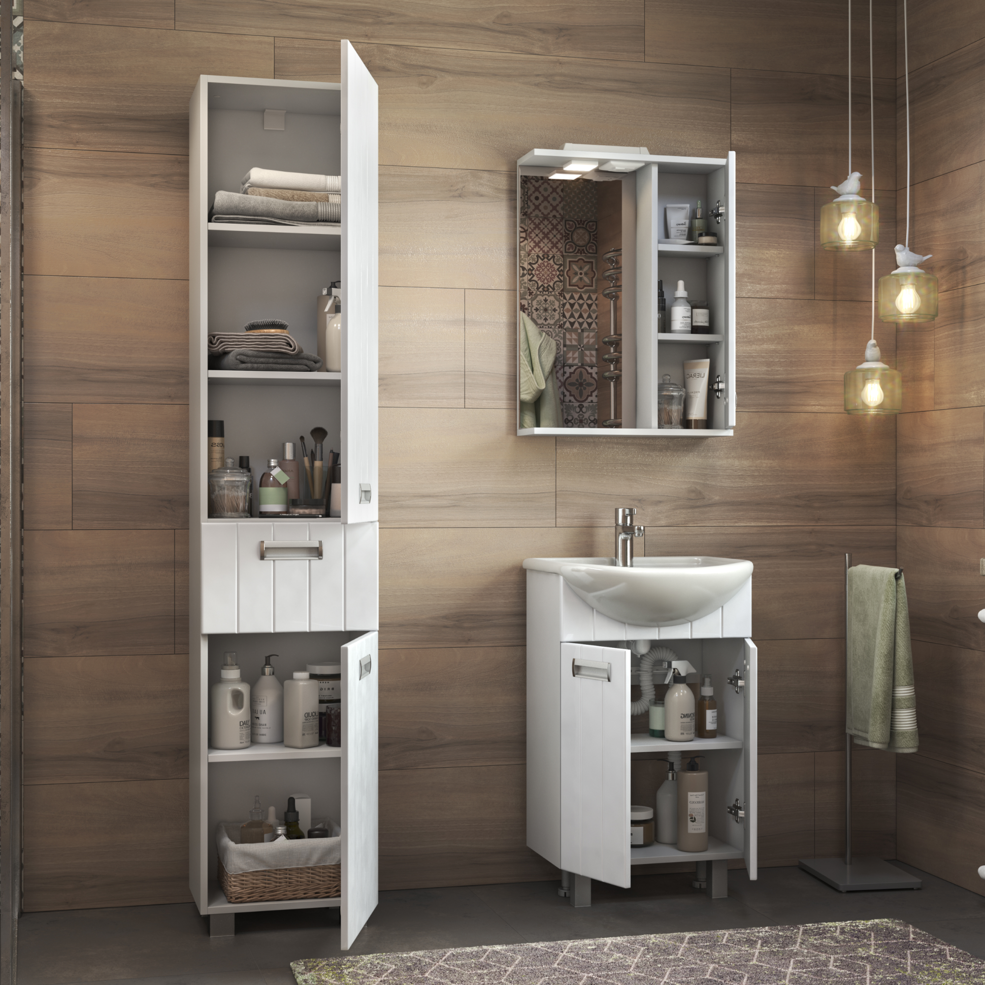 Зеркало со шкафом VIGO Diana 50 подвесное белый (z.DIA.50.R.El) Зеркало со шкафом VIGO Diana 50 подвесное белый (z.DIA.50.R.El)