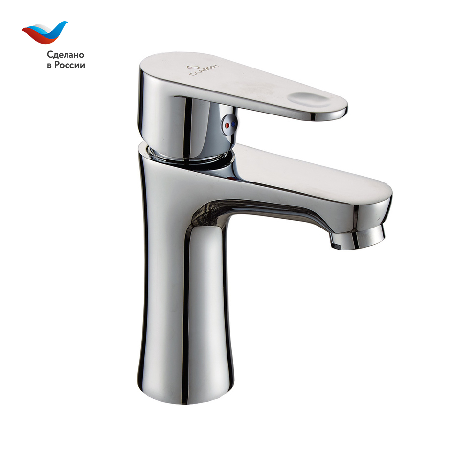 КОТТЕДЖ Смеситель для умывальника с литым изливом, одноручный, СЛАВЕН, Л10