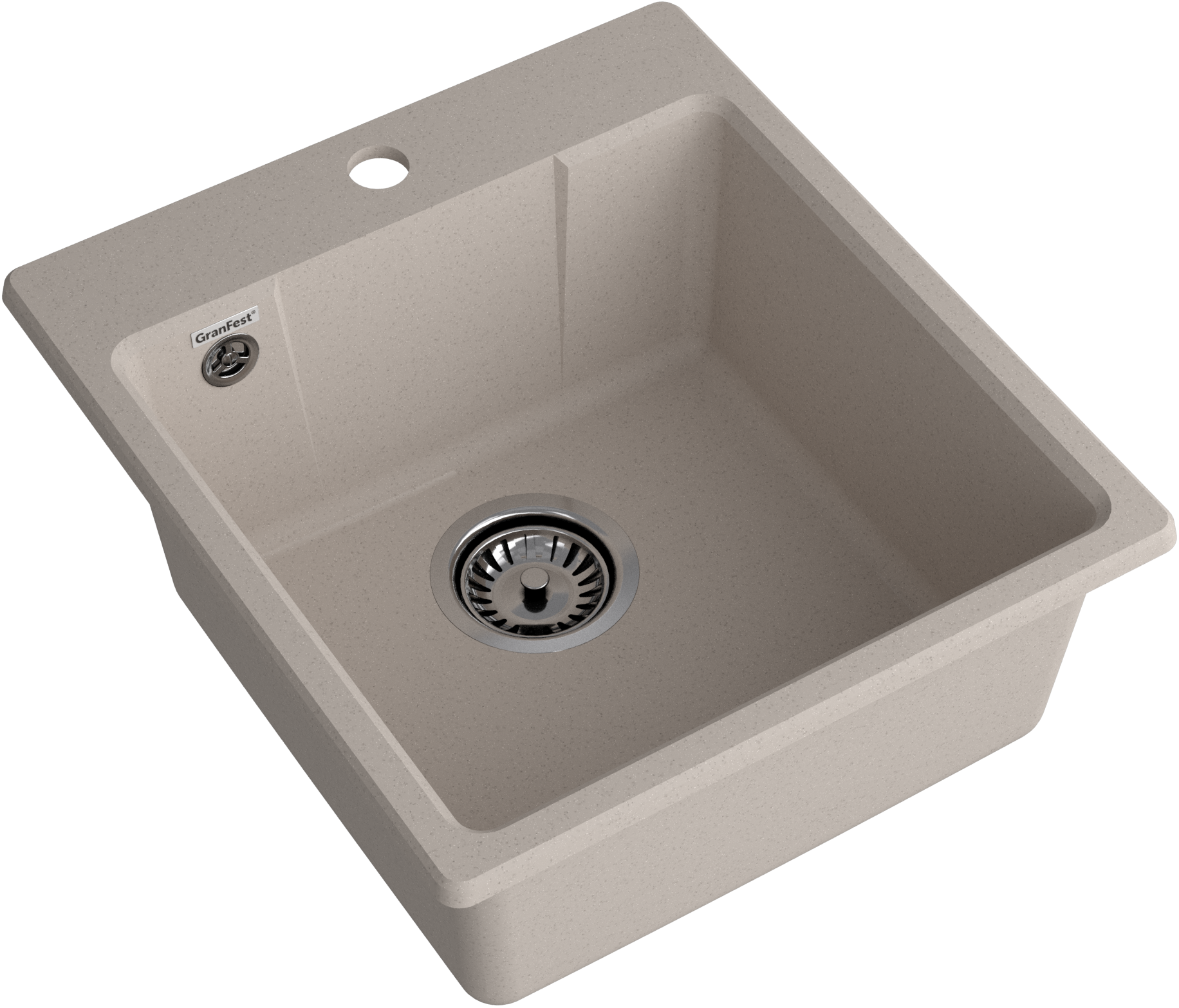 GRANFEST Мойка URBAN 644  1-чаша 440*490мм песочный арт.GF-UR- GRANFEST Мойка URBAN 644  1-чаша 440*490мм песочный арт.GF-UR-