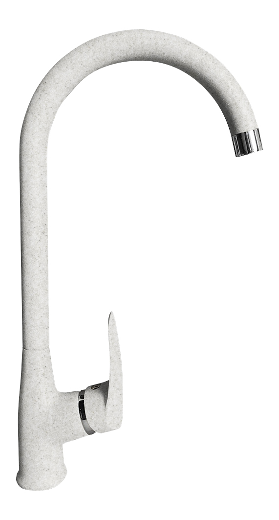 GranFest QUARZ Смеситель для кухни боковой U-образ. D-35mm (белый)