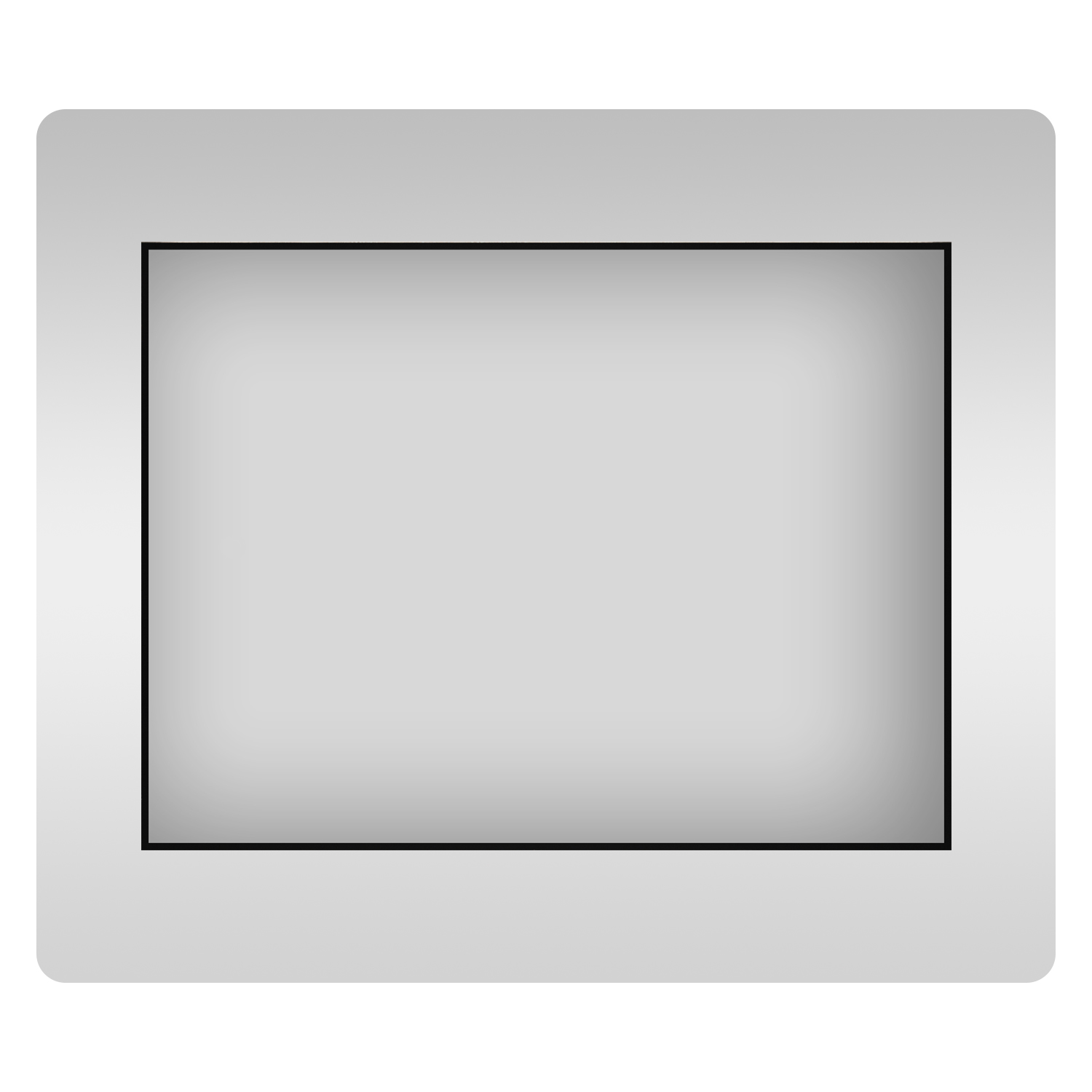 Влагостойкое прямоугольное  зеркало Wellsee 7 Rays' Spectrum 172200610, размер 80 х 55 см, с тонким 