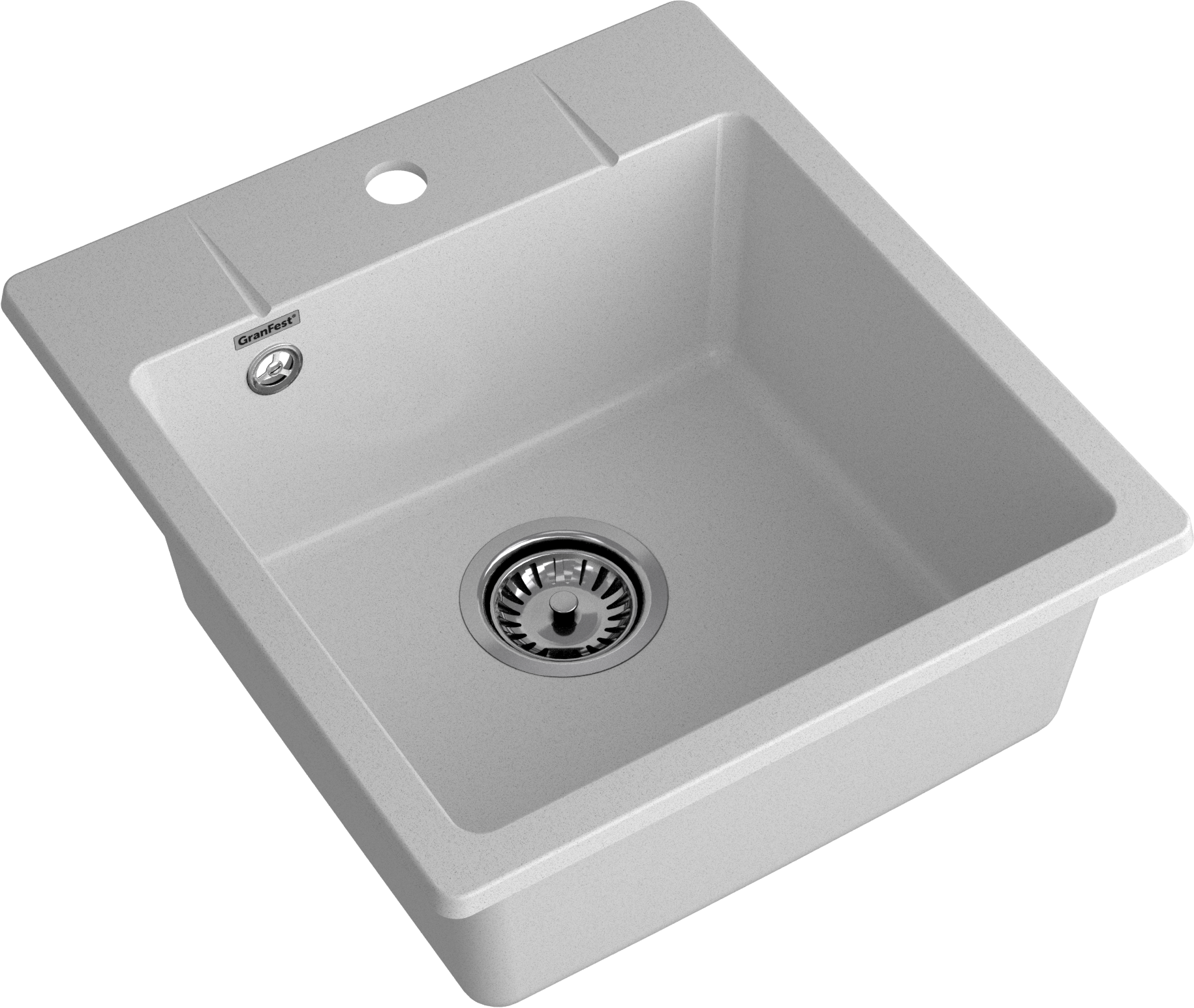 GRANFEST Мойка URBAN 245  1-чаша 450*490мм серый арт.GF-UR- GRANFEST Мойка URBAN 245  1-чаша 450*490мм серый арт.GF-UR-