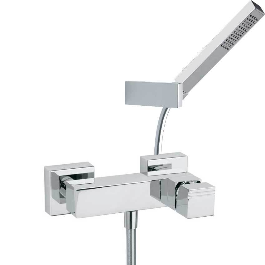 Смеситель для душа наружнего монтажа с душевым комплектом KUATRO 4728MK