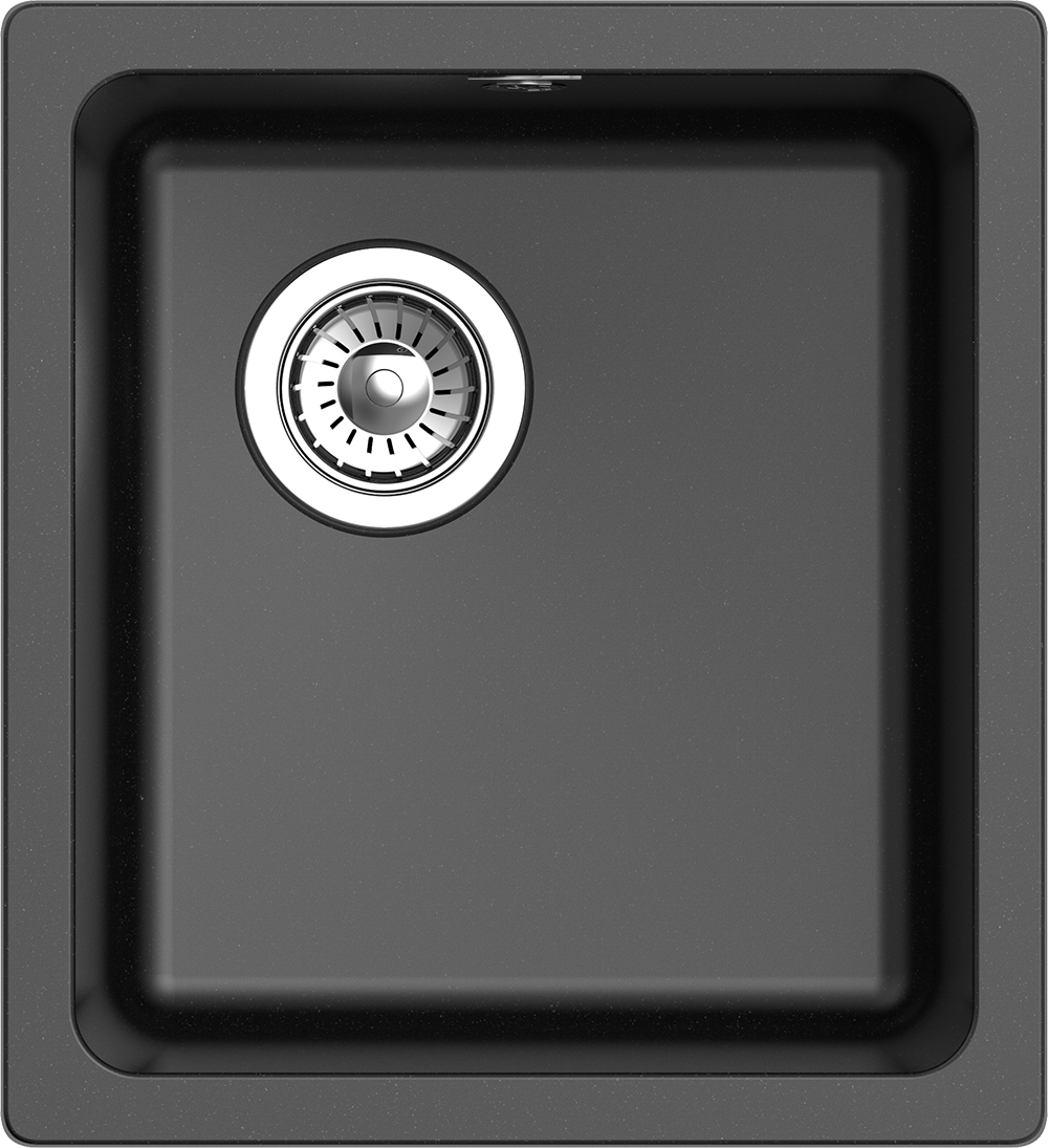 RIVELATO Мойка BERKANA 35 подст.монтаж 1-чаш 415*455 nero арт. RIVELATO Мойка BERKANA 35 подст.монтаж 1-чаш 415*455 nero арт.