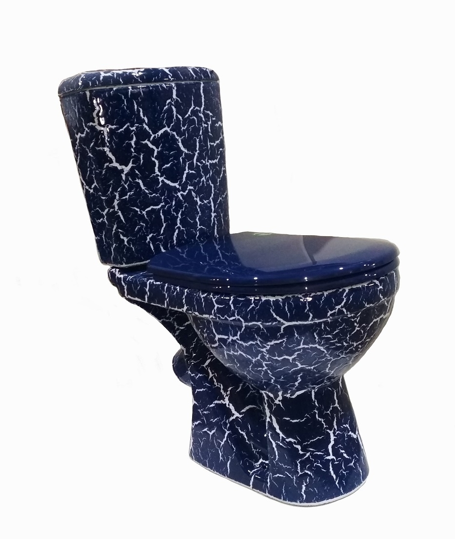 КОМФОРТ Унитаз-компакт (КОМФОРТ+) с арматурой, сиденьем, креплением, кракелюр синий. ROSA КОМФОРТ Унитаз-компакт (КОМФОРТ+) с арматурой, сиденьем, креплением, кракелюр синий. ROSA