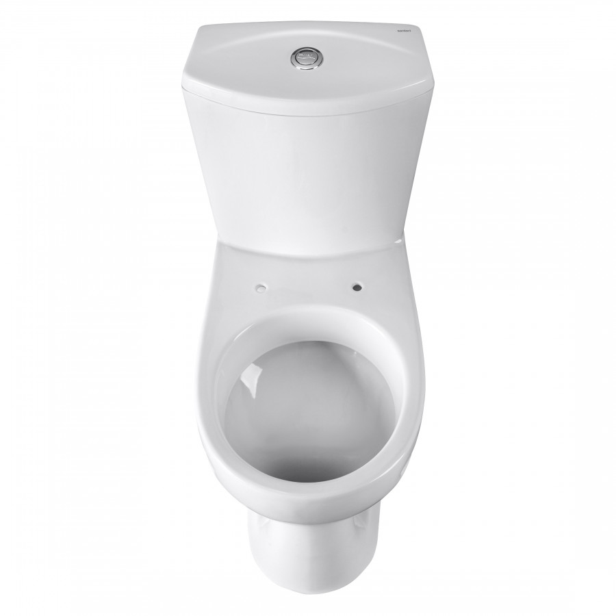 Унитаз-компакт "Ультра" косой выпуск, с кнопочной арматурой и сиденьем  SANTERI