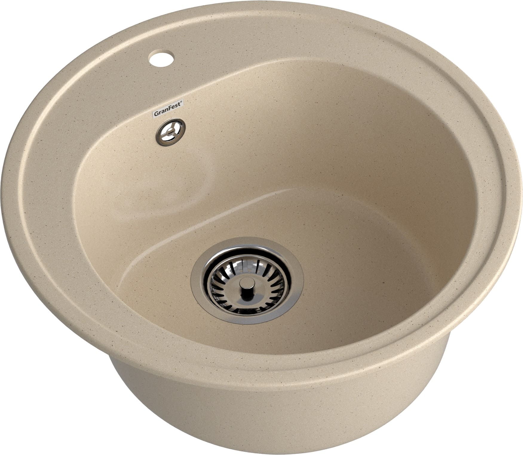 GRANFEST Мойка композит RONDO GF-R--510  D=510мм, кашемир GRANFEST Мойка композит RONDO GF-R--510  D=510мм, кашемир