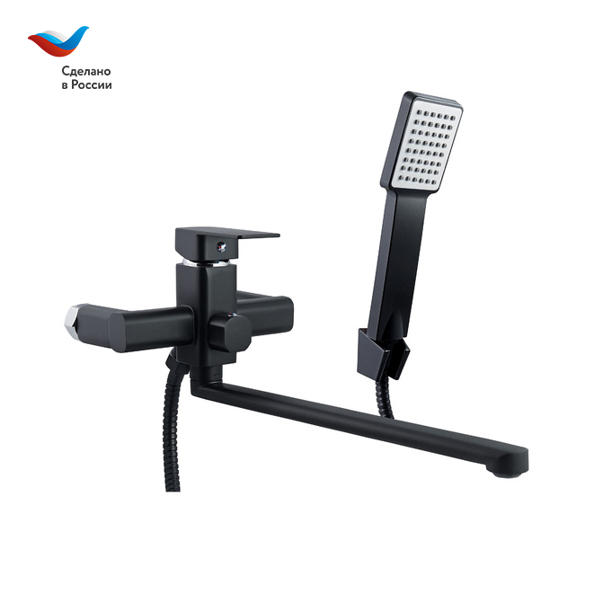 ЦВЕТ Смеситель для ванны,одноручный,Н31 черный, СЛАВЕН, Н3Ч, ПОД ЗАКАЗ