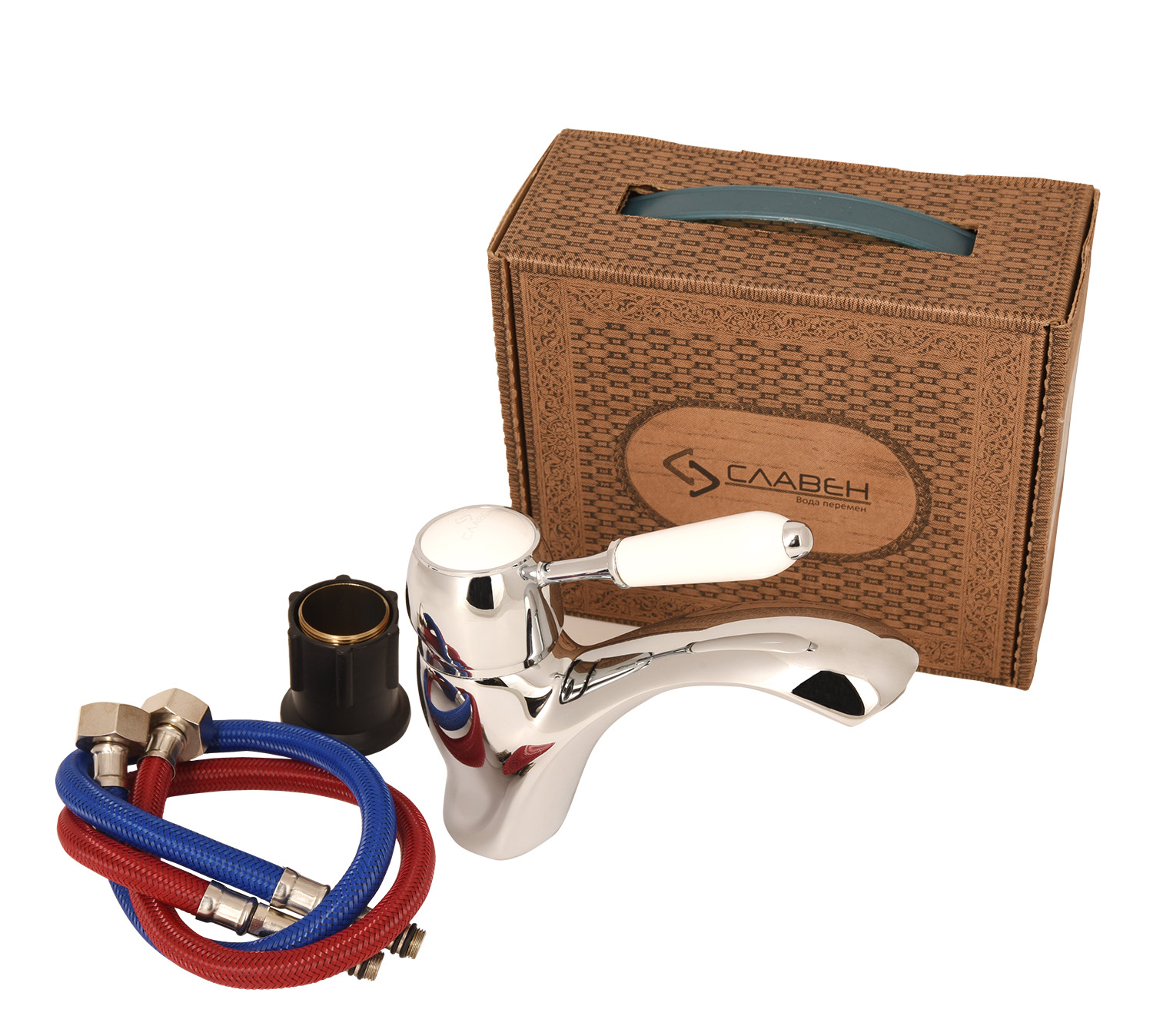 Смеситель для раковины СЛАВЕН Коттедж СЛ-ОД-М10 хром