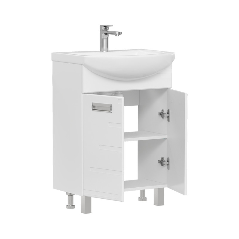 Тумба Joli 70, напольная, 2 дв., белая (под раковину Балтика 70), VOLNA