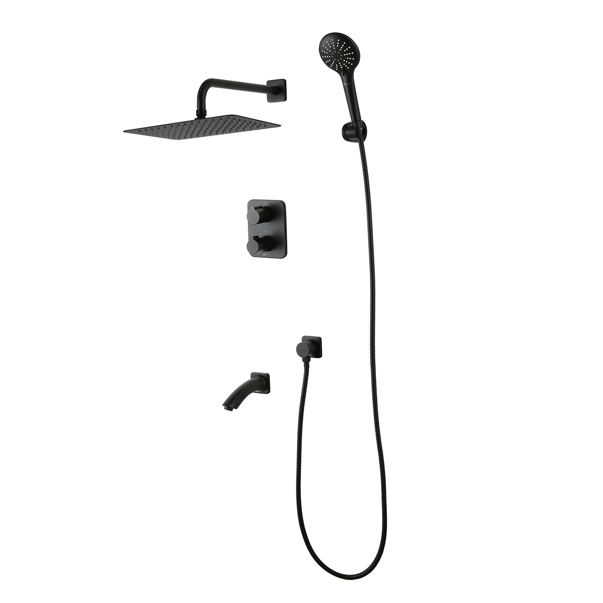 BRONX Смеситель LM3742BL для ванны и душа термостатический, встраиваемый, LM, LM3740GM