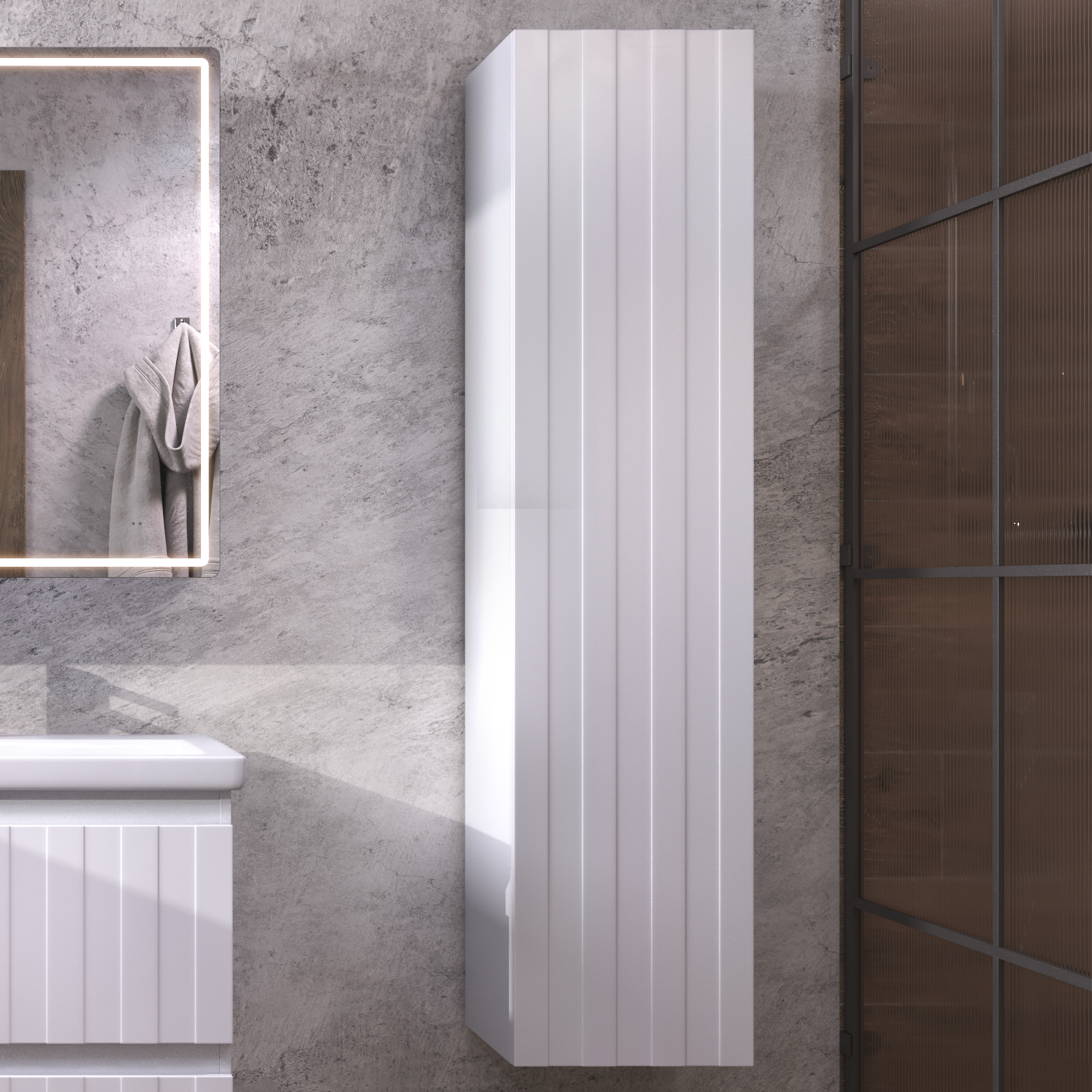 Шкаф-пенал VIGO Finlay 40 подвесной белый (pp.FIN.40) Шкаф-пенал VIGO Finlay 40 подвесной белый (pp.FIN.40)