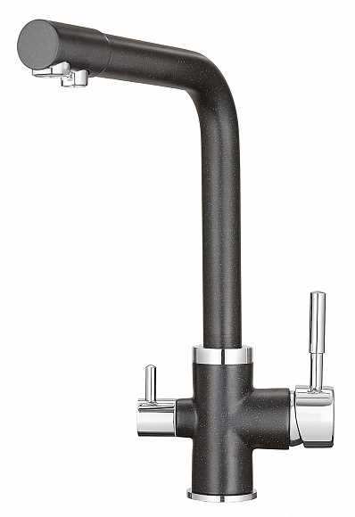 Комплект кухонный смеситель Granula 2015 Чёрный + Фильтр Granula