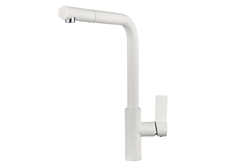 2502, АРКТИК (БЕЛЫЙ) Смеситель для кухни однорыч.,бел., GRANULA