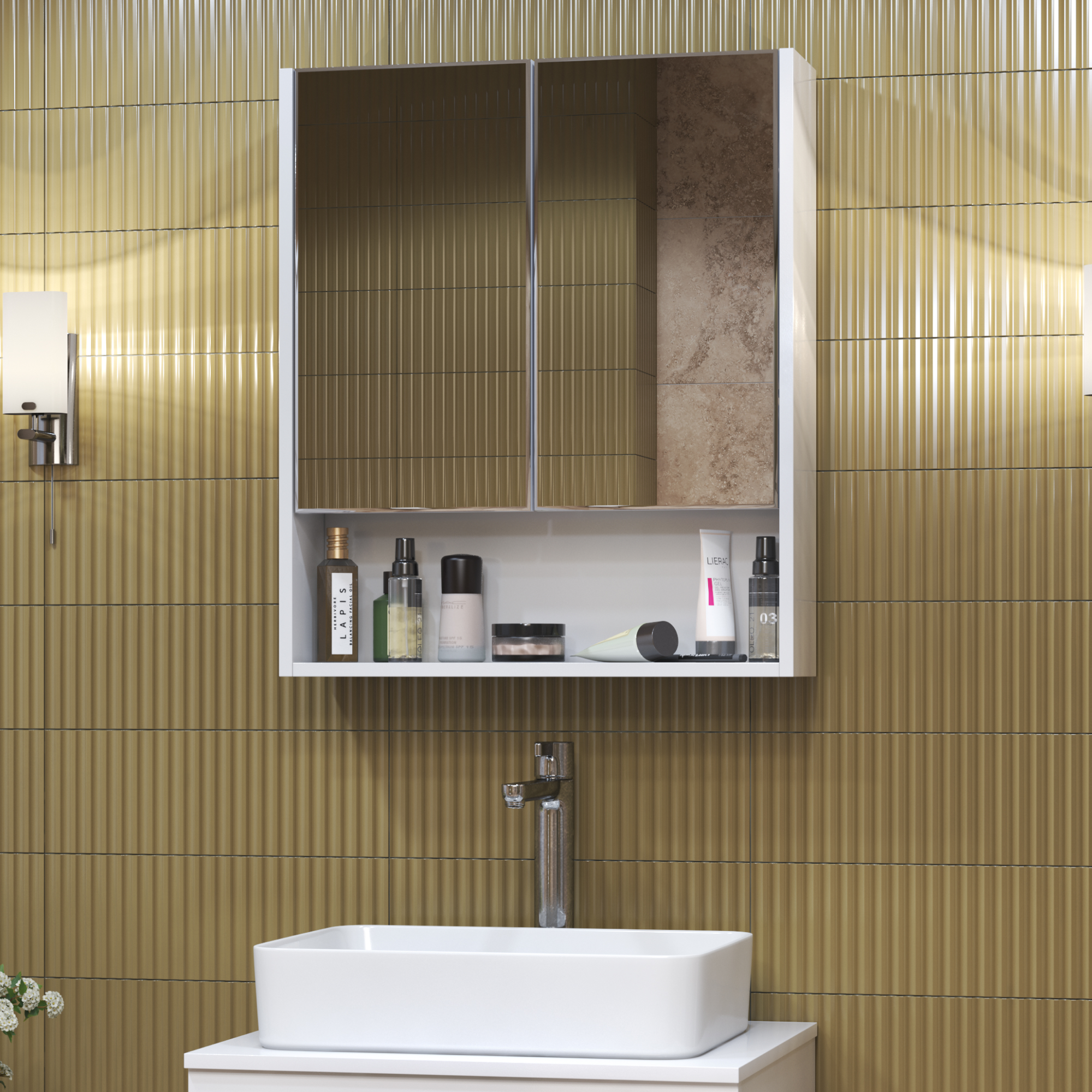 Зеркальный шкаф VIGO Urban 60 подвесной белый (zsh.URB.60) Зеркальный шкаф VIGO Urban 60 подвесной белый (zsh.URB.60)