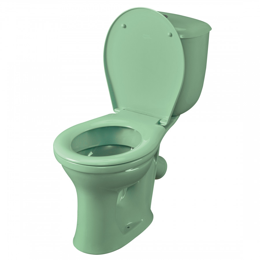 Унитаз-компакт Виктория косой выпуск, н/п., кноп. арматурой и сиденьем полипропилен, салатовый SANTE Унитаз-компакт Виктория косой выпуск, н/п., кноп. арматурой и сиденьем полипропилен, салатовый SANTE