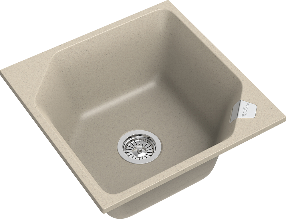 RIVELATO Мойка LOCUS 50  1-чаш 500*500 beige scuro арт. RIVELATO Мойка LOCUS 50  1-чаш 500*500 beige scuro арт.