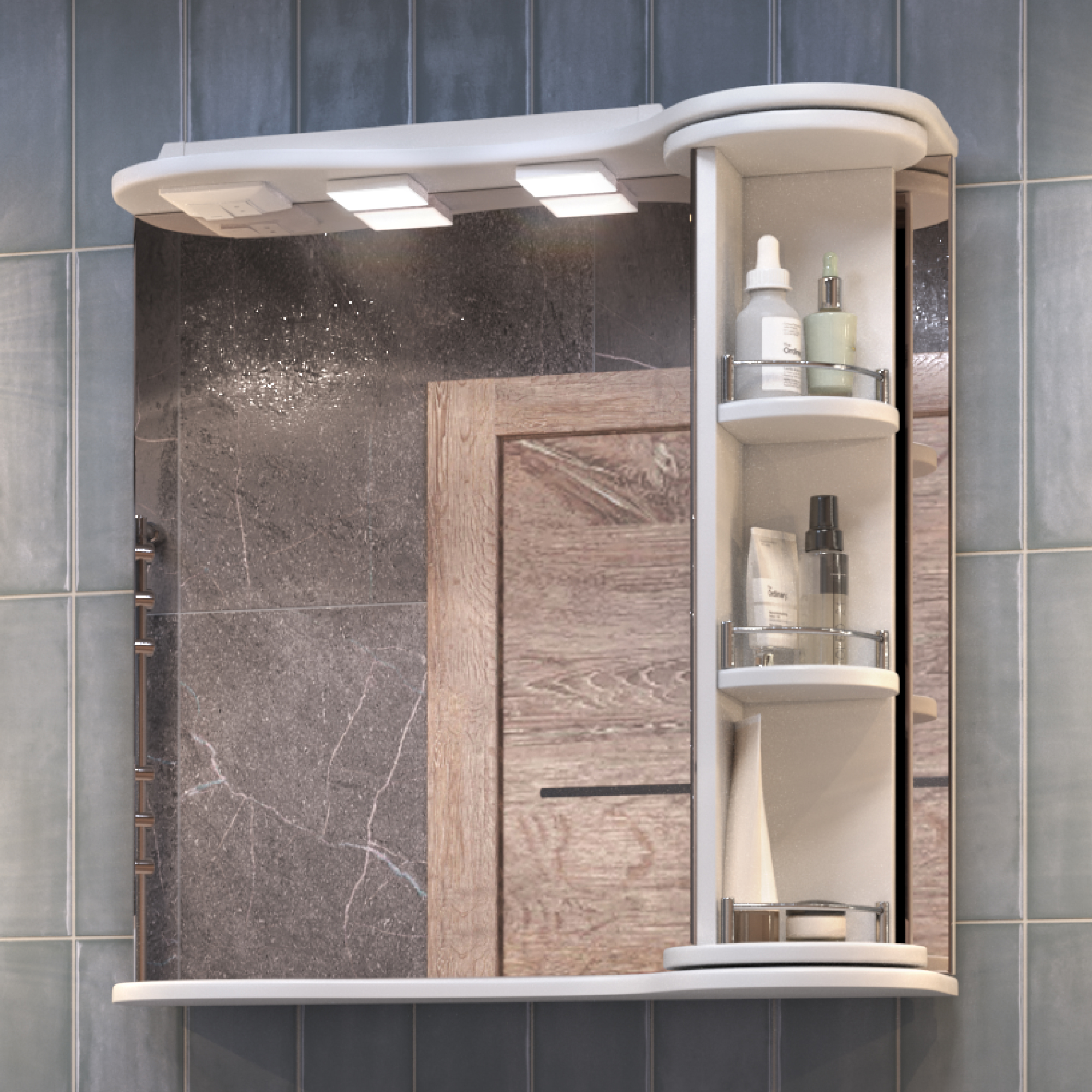 Зеркало с полками VIGO Callao 70 подвесное белый (zsh.CAL.70.El) Зеркало с полками VIGO Callao 70 подвесное белый (zsh.CAL.70.El)