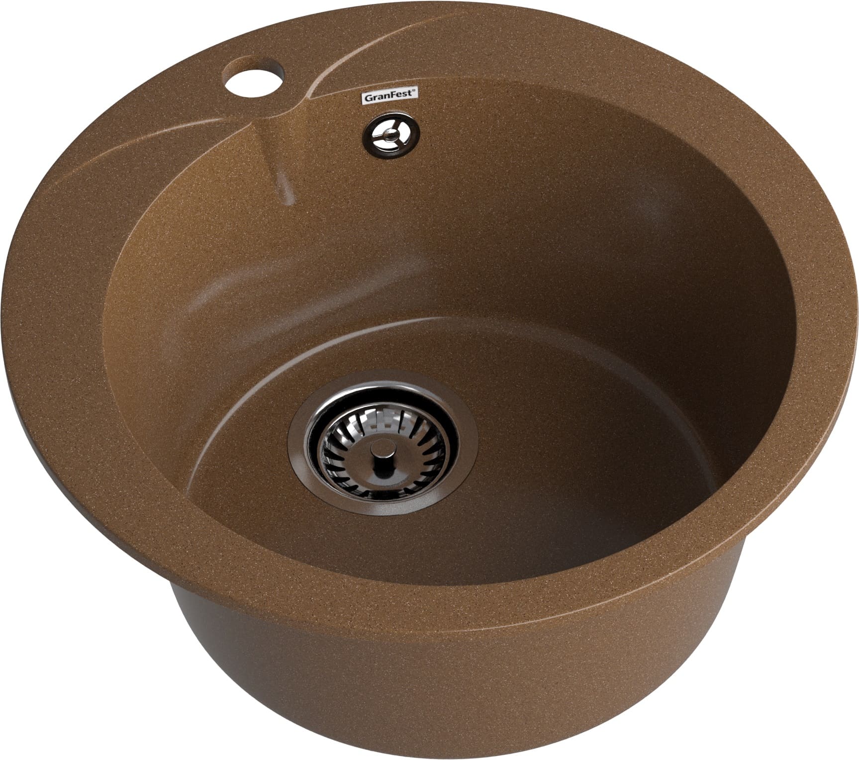 GRANFEST Мойка композит RONDO GF-R--480  D=480 мм  терракот  арт.GF- GRANFEST Мойка композит RONDO GF-R--480  D=480 мм  терракот  арт.GF-