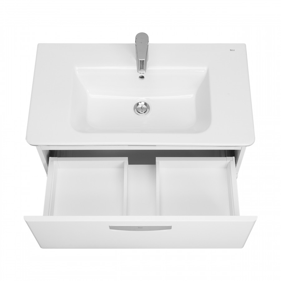 GAP Тумба под раковину GAP 80, белая матовая, ROCA