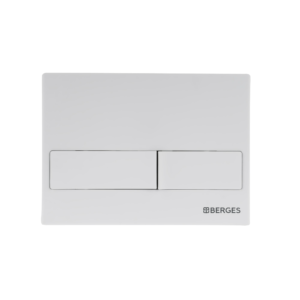 Кнопка  для инсталляции NOVUM L4, Soft Touch белая, BERGES