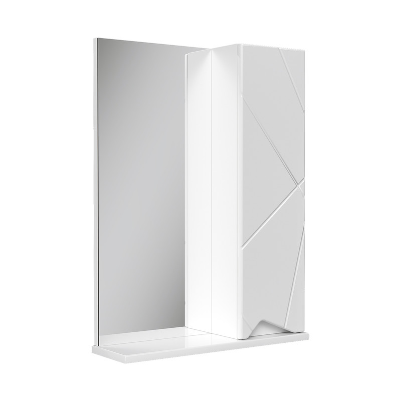 Зеркало-шкаф Pronto 50 правый, белый, VOLNA