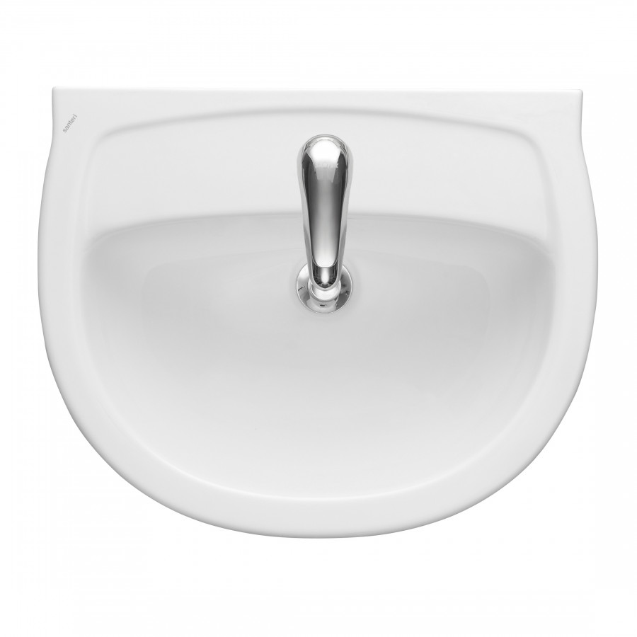 Умывальник "Версия" 56.5 см. с отв., с переливом, белый SANTERI Умывальник "Версия" 56.5 см. с отв., с переливом, белый SANTERI