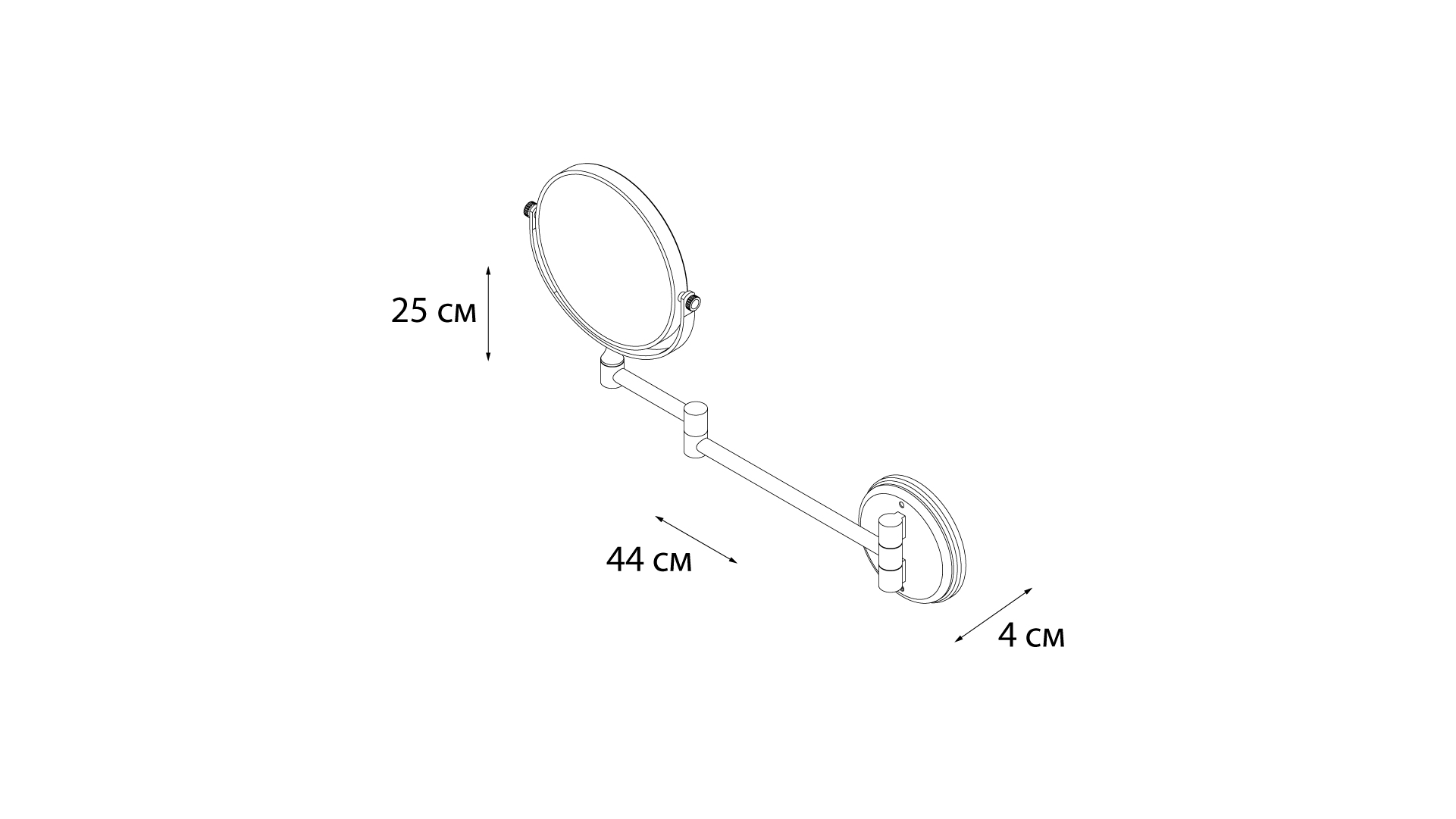 Зеркало косметическое FIXSEN HOTEL (FX-31021 D15) Зеркало косметическое FIXSEN HOTEL (FX-31021 D15)